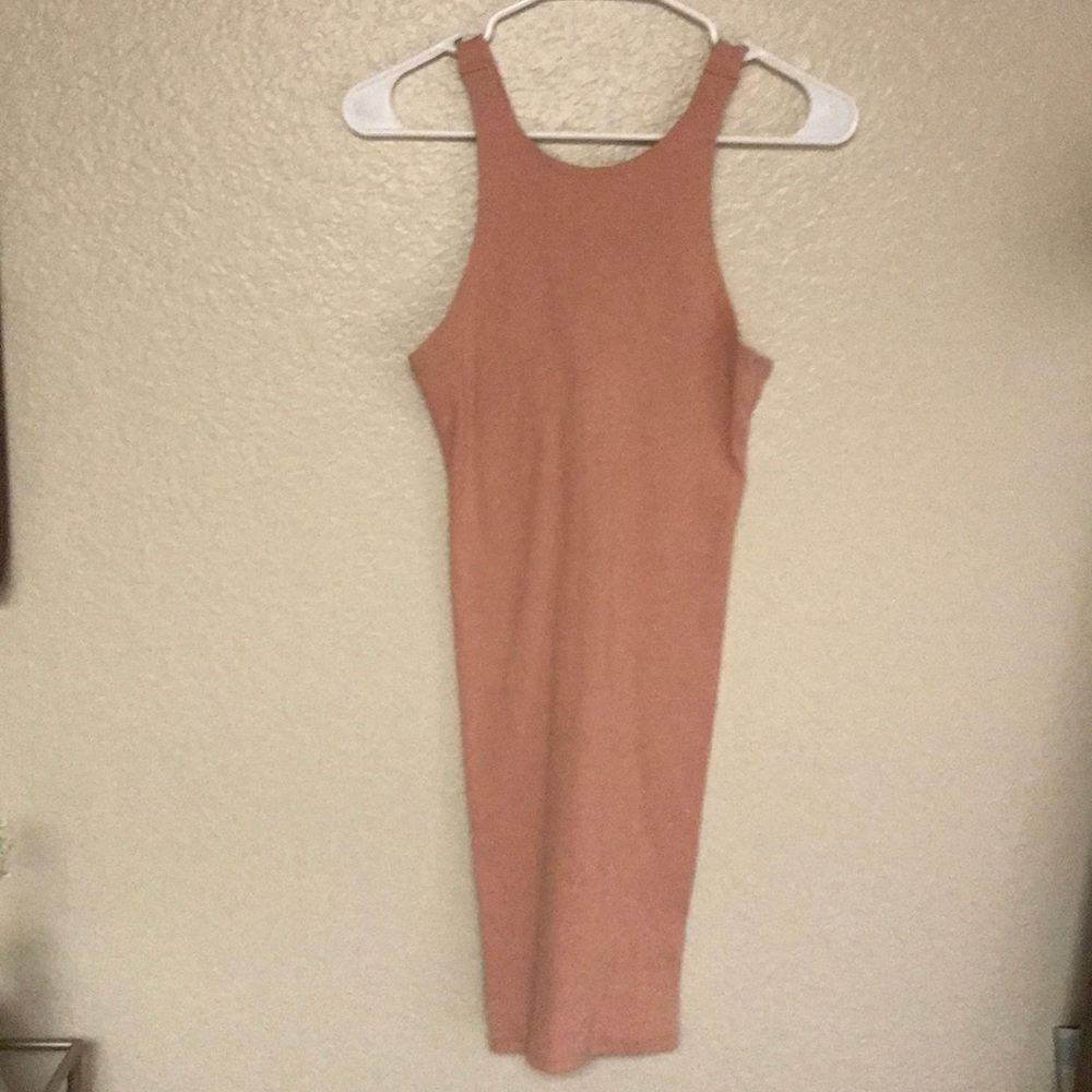 Light Pink/salmon colored mini dress!